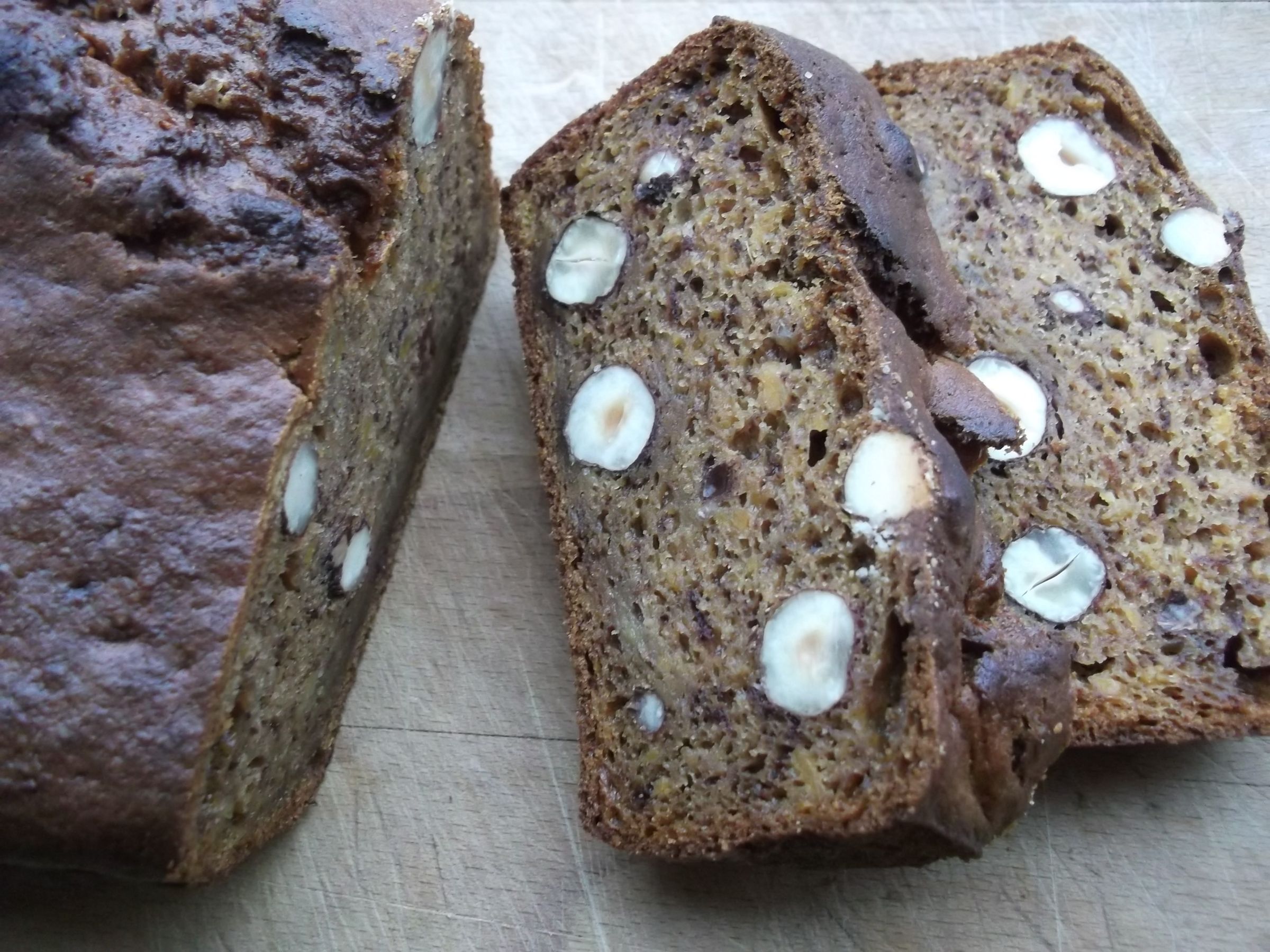 Sweet Potato, Banana and Hazelnut Bread