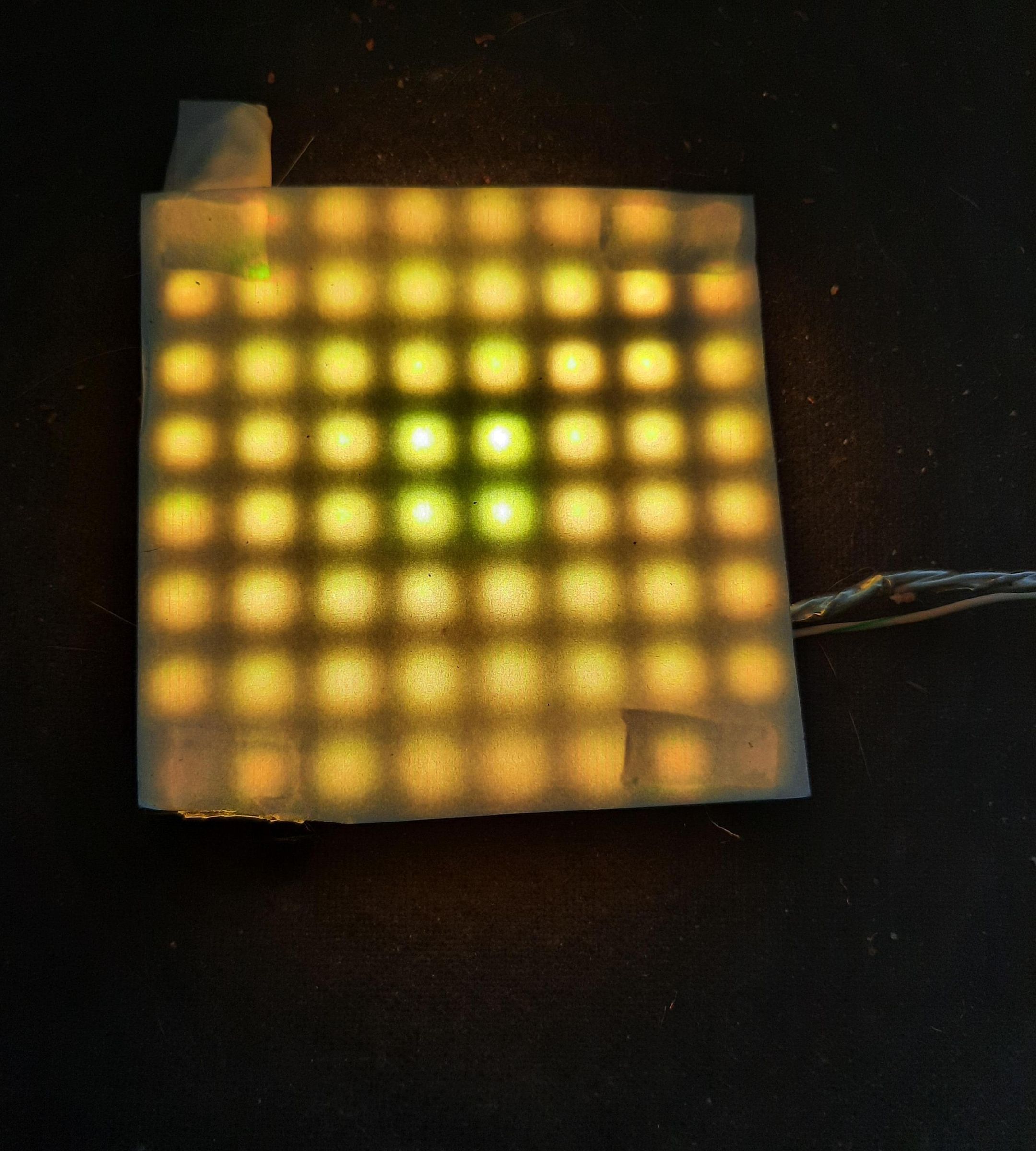 8x8 WS2812b Animated Sun Effect