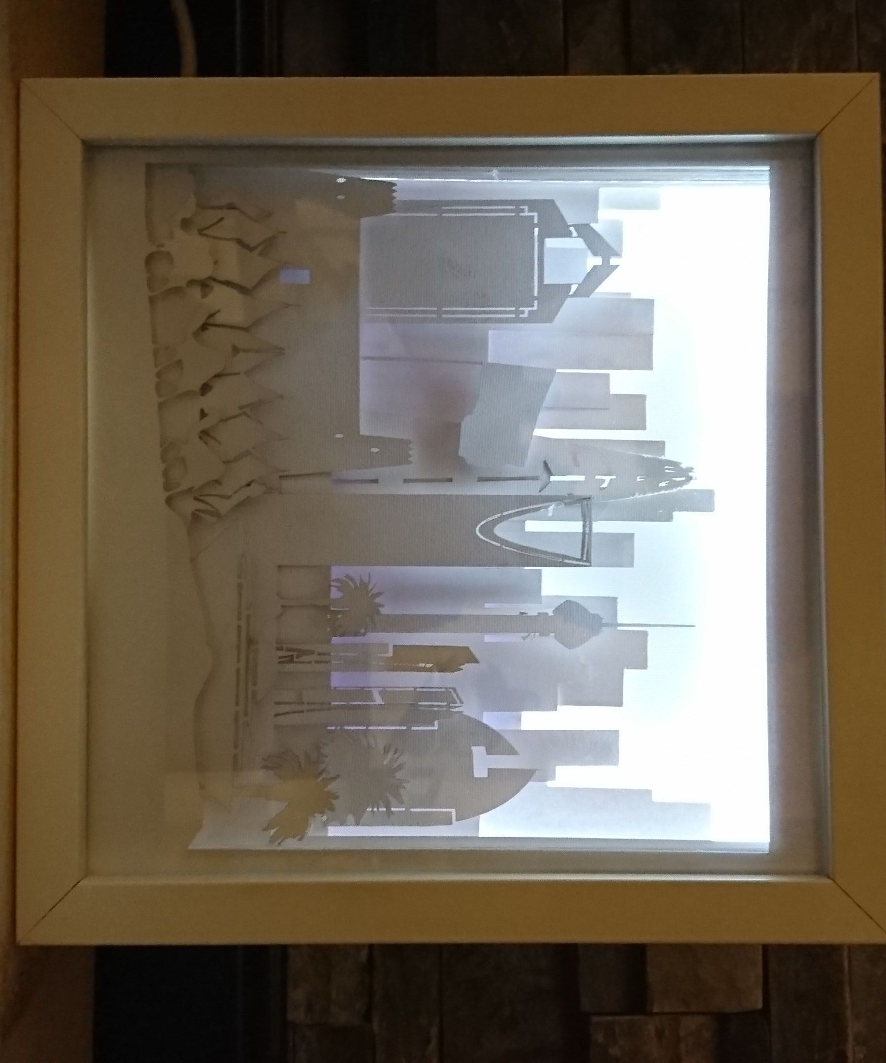 Riyadh Skyline- Shadow Box