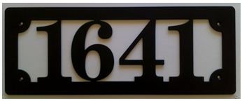 Street Address Number Plaque