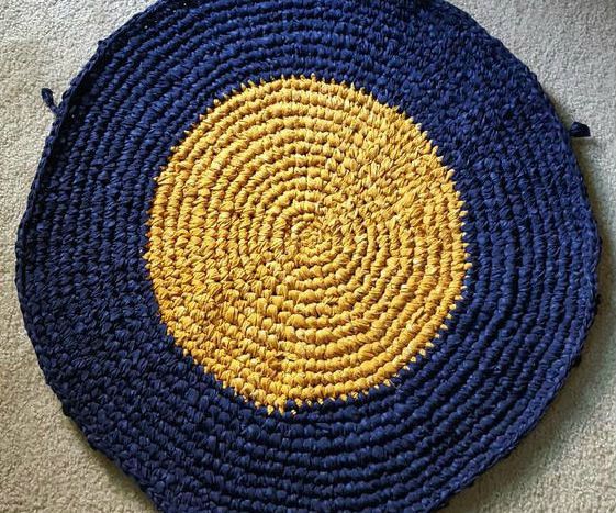 Circular Rag Rug, Crocheted! 