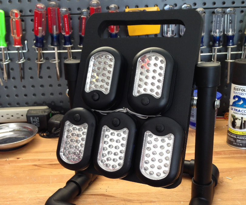 Make a 120 LED Work Light 