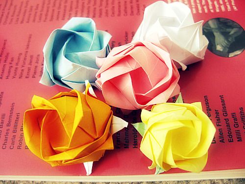 Origami rose