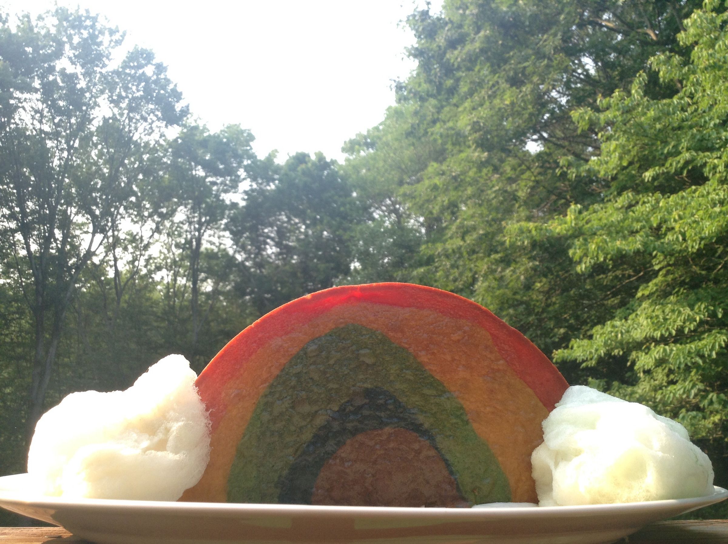 Rainbow Cloud Cake 