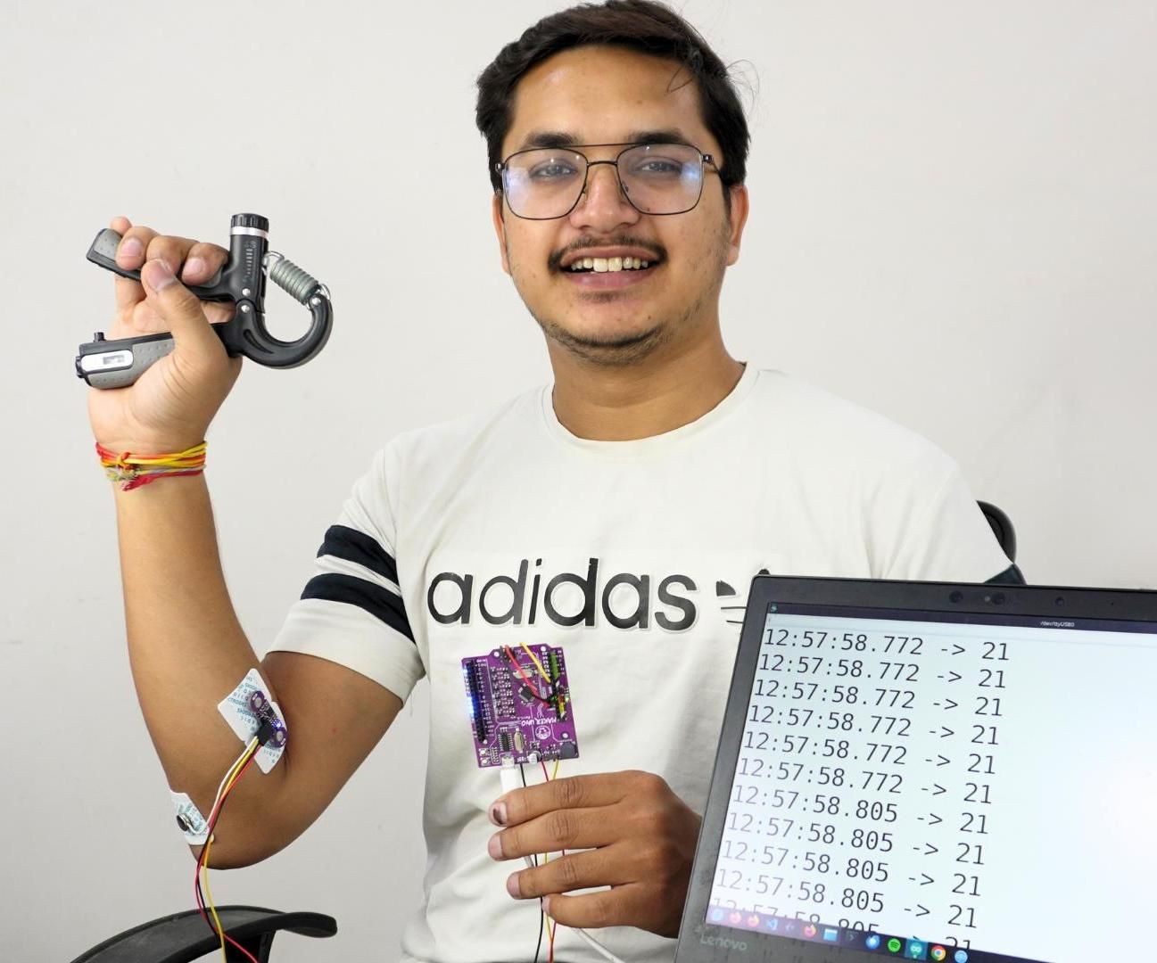 Exercise Monitoring Using Wearable Muscle Sensor (EMG)