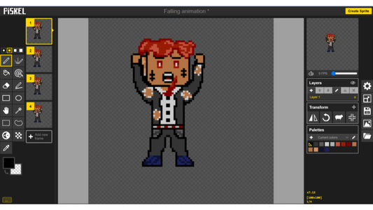 Creating the Falling Animation