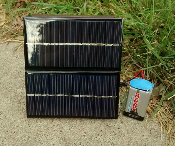 $3 Solar Powered 9 Volt Battery Charger – Perfect First Time Project!