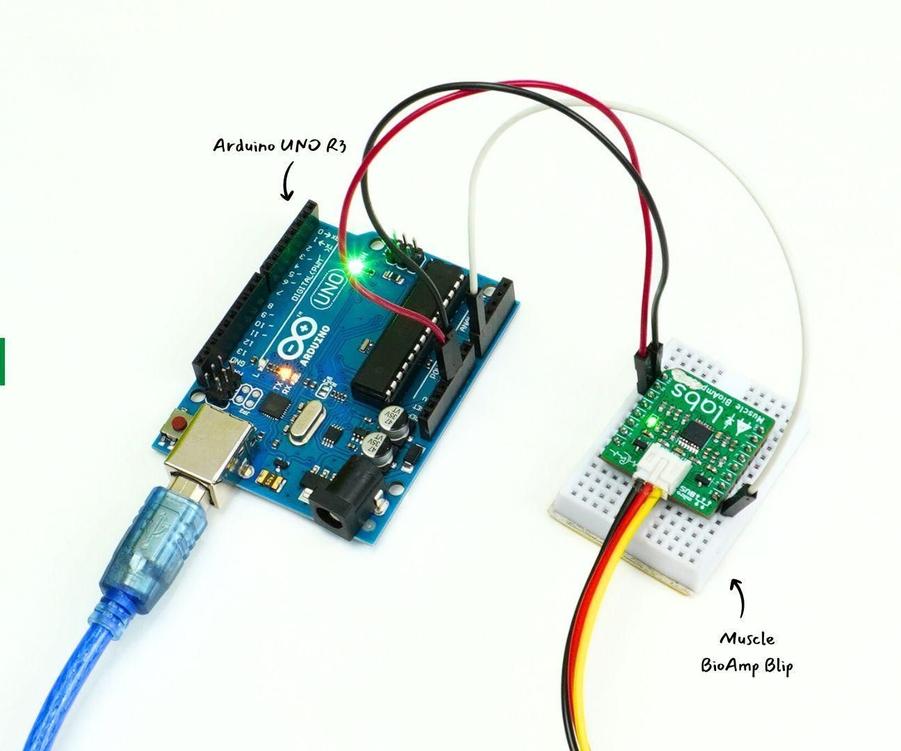 Record Muscle Signals (EMG) Using Muscle BioAmp Blip