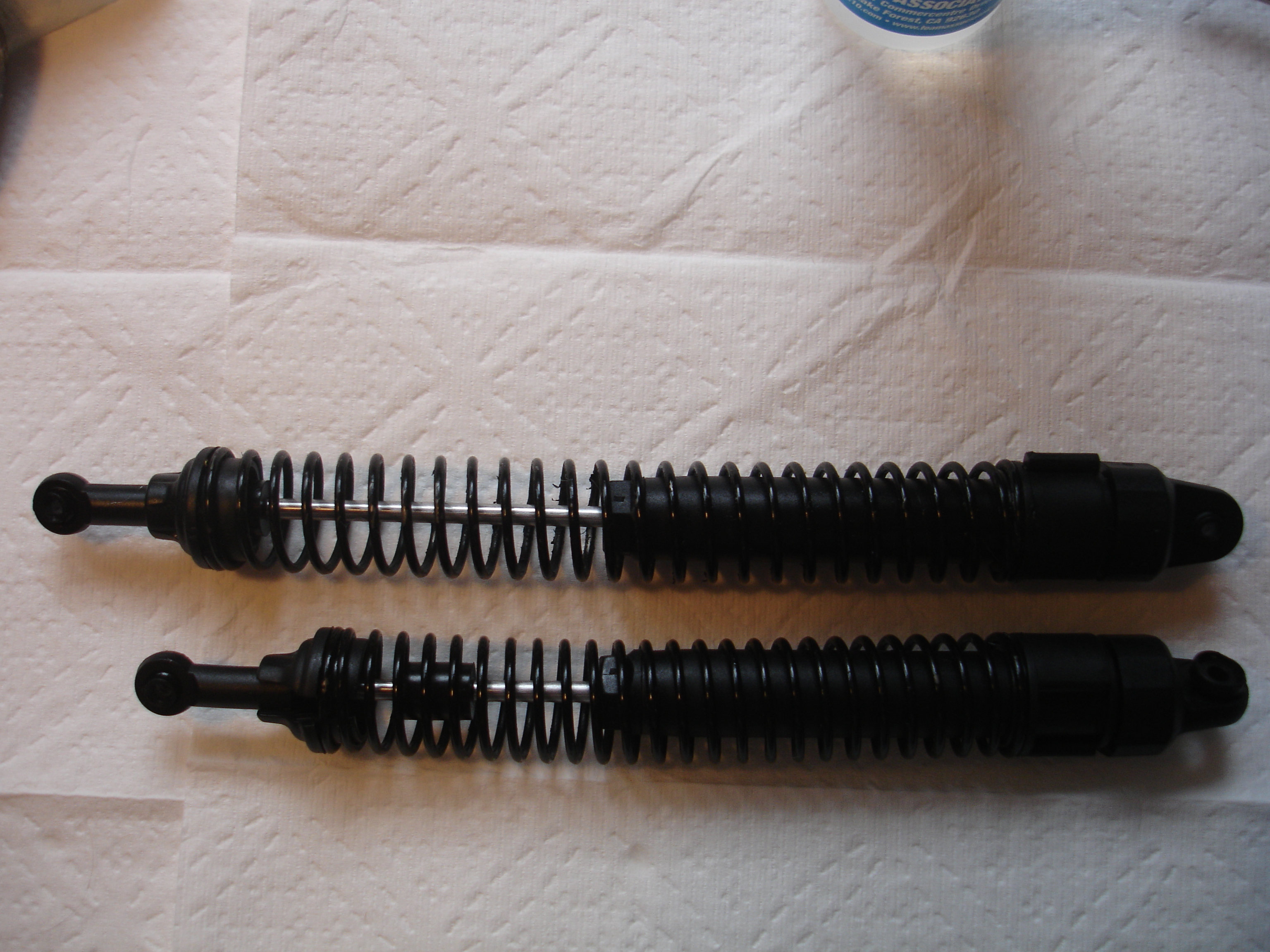 Make your RC cars shocks shorter for better handling at high speeds