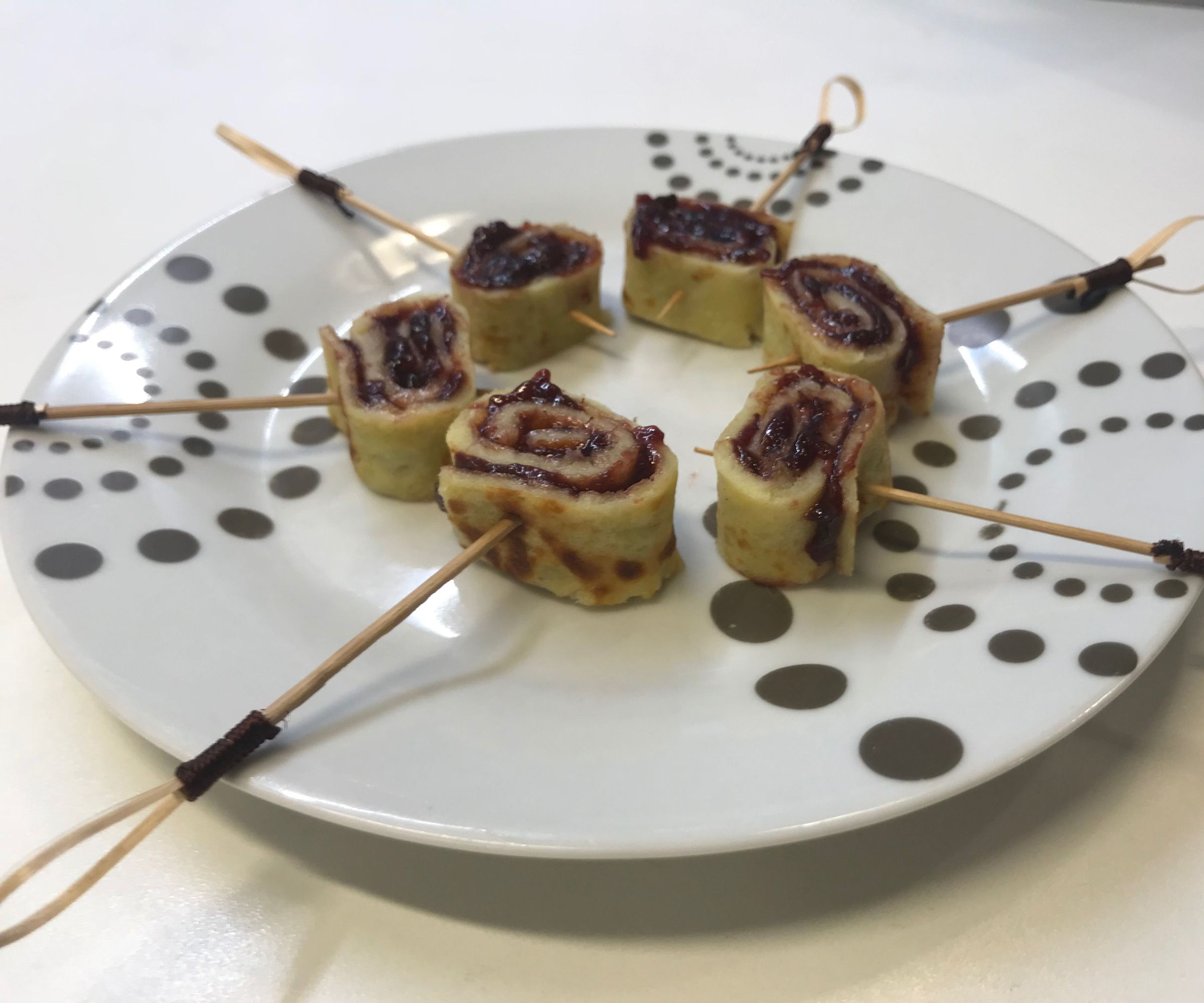 Gluten Free - French Crepe Rolled With Jam