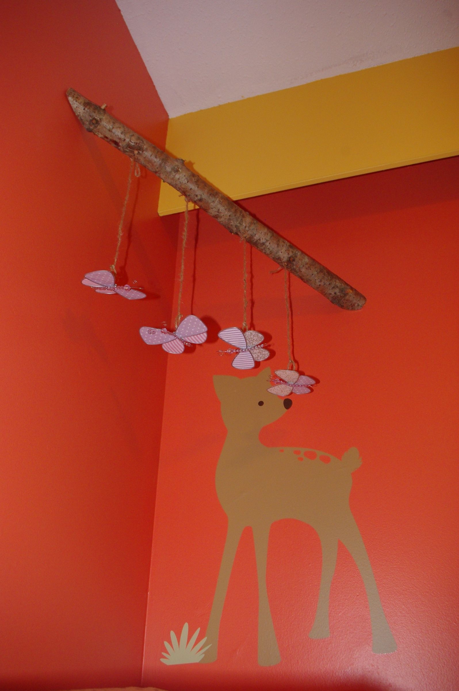 Change Table Mobile for Infant - DIY - Forest Theme