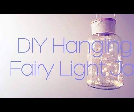 DIY Hanging Fairy Light Jar Video