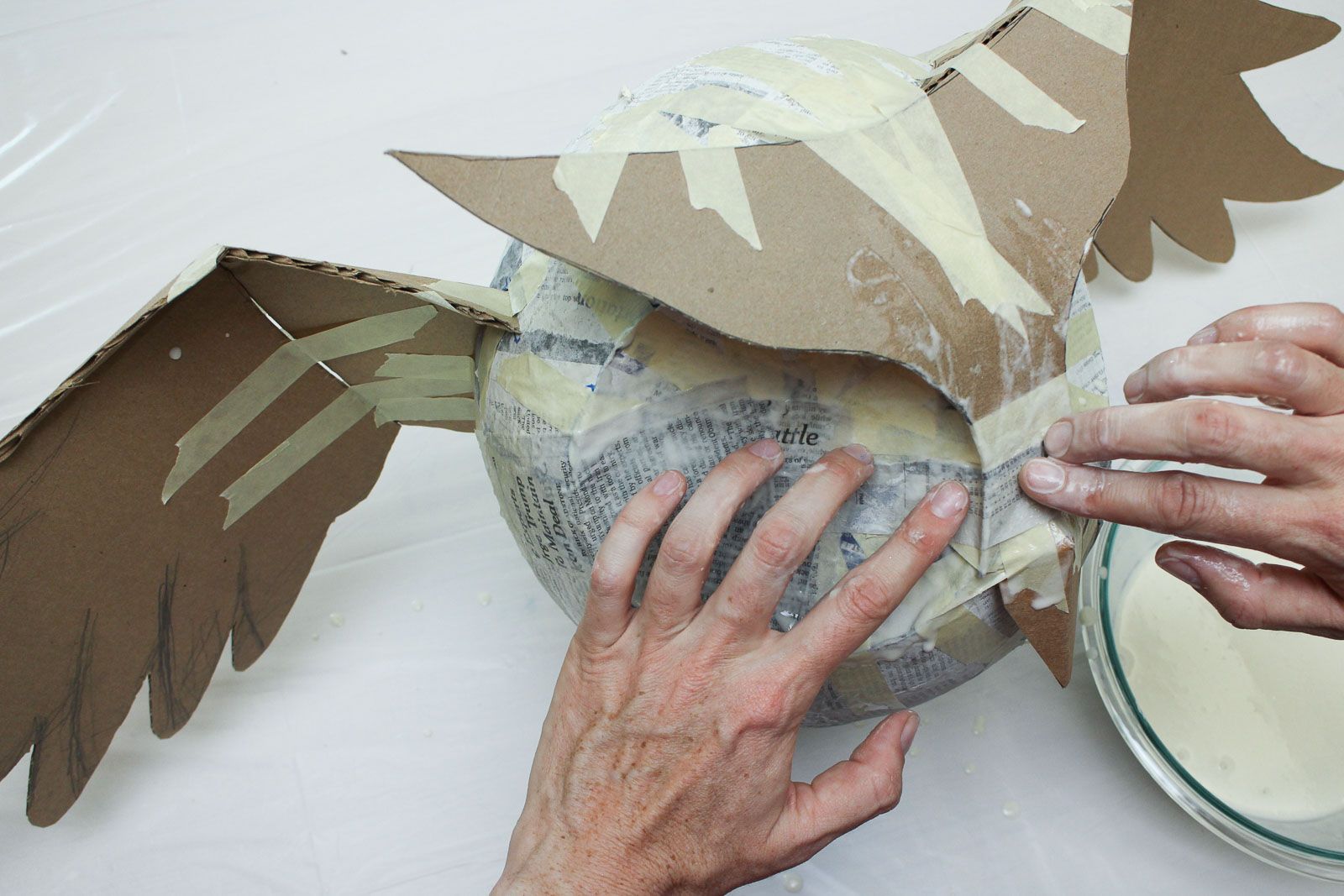 Paper Mache With Flour 6 Steps Instructables