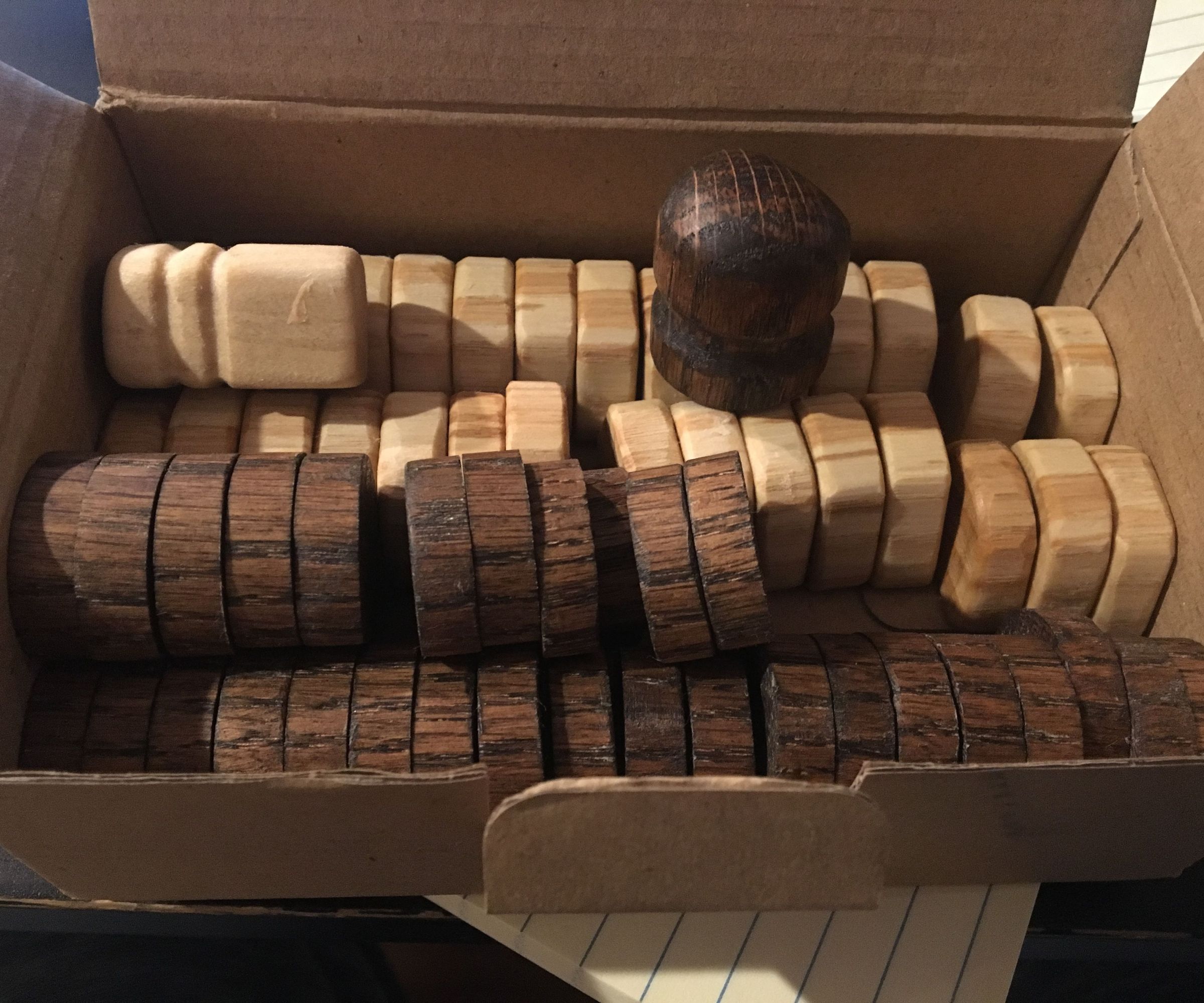 Tak Game Pieces (Hand Tools Only)