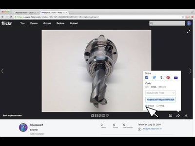 Click on HTML and Then Select the Embed Button