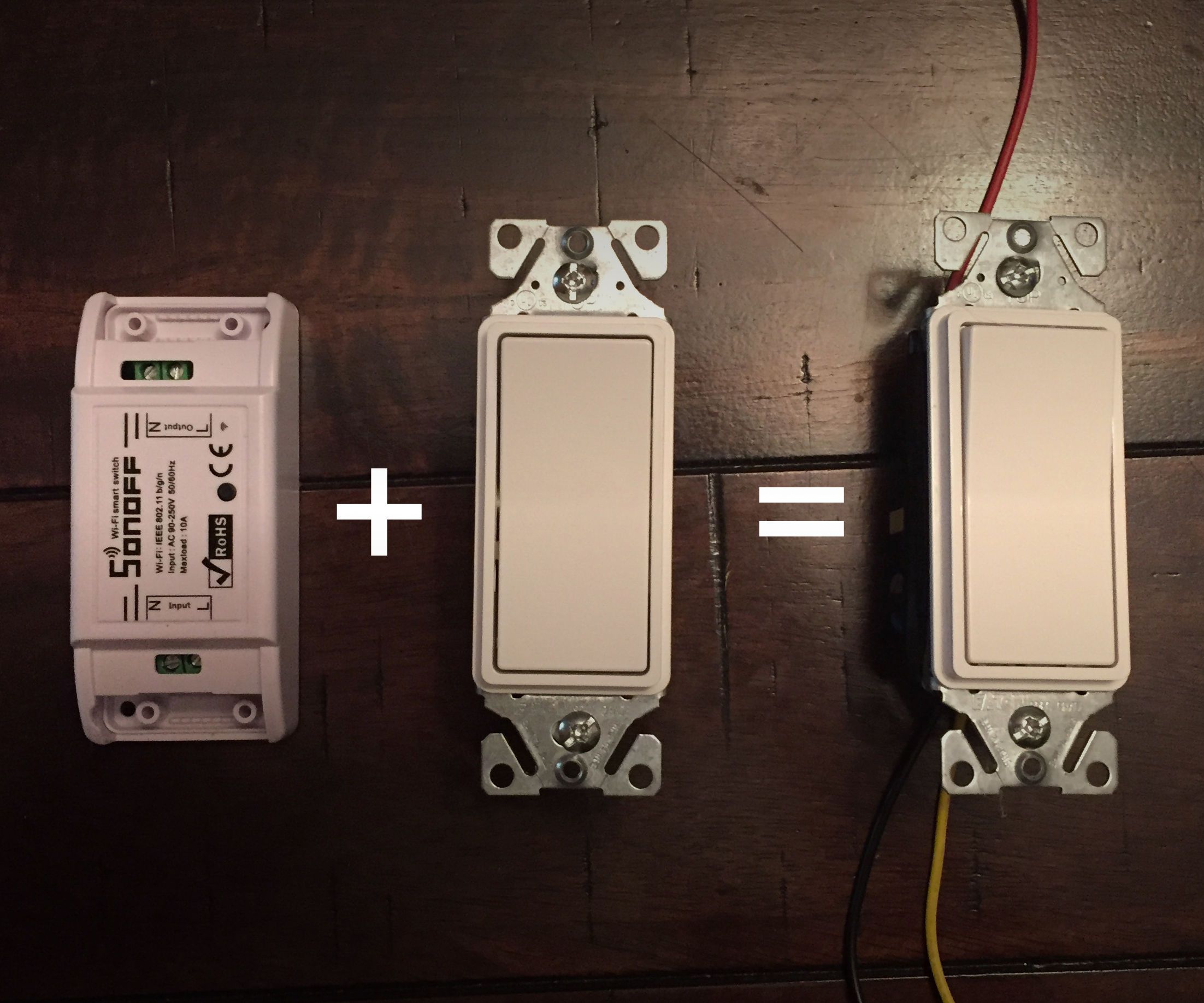 DIY Hybrid Sonoff Smart Switch for $10