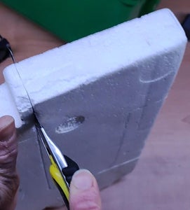 Prepare the Recipients and Styrofoam