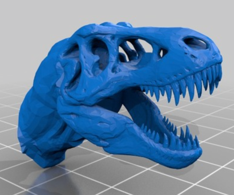 3D Printed T-rex Skull