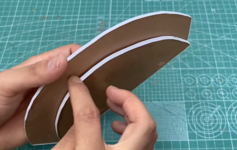 Making the Cuttings for the Card Holder