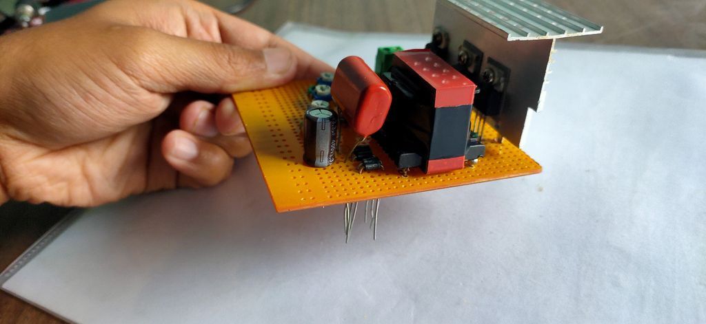 Soldering the Transformer and Feedback System