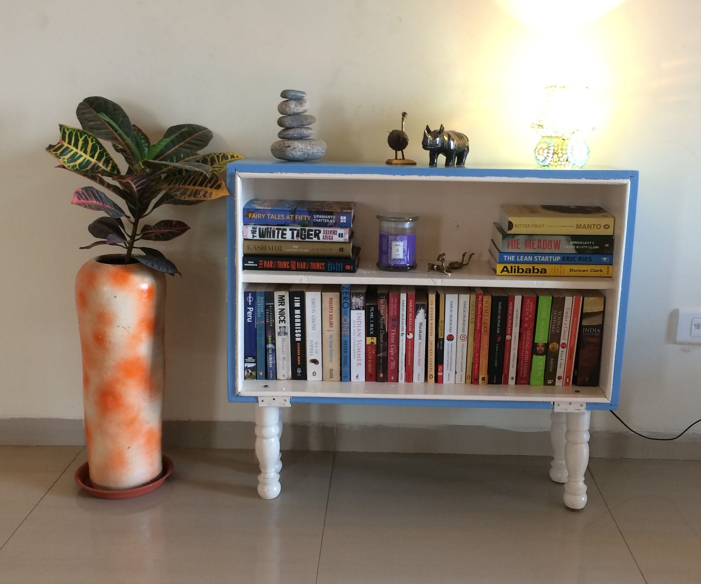Old Army Trunk Repurposed Into Retro Bookcase