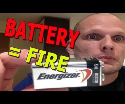 How to Make a Fire With Battery