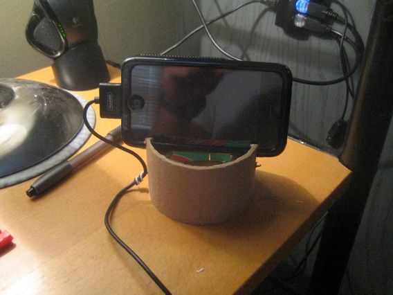 Make a Quick IPhone Dock/ Stand.