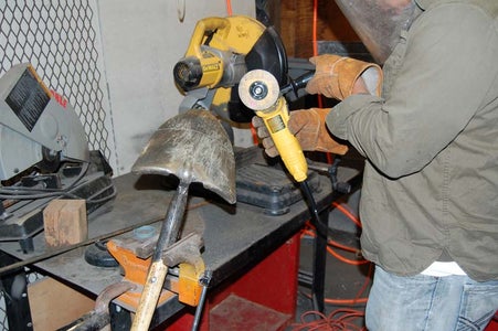 Clamp That Shovel Down and Cut It in Half. 