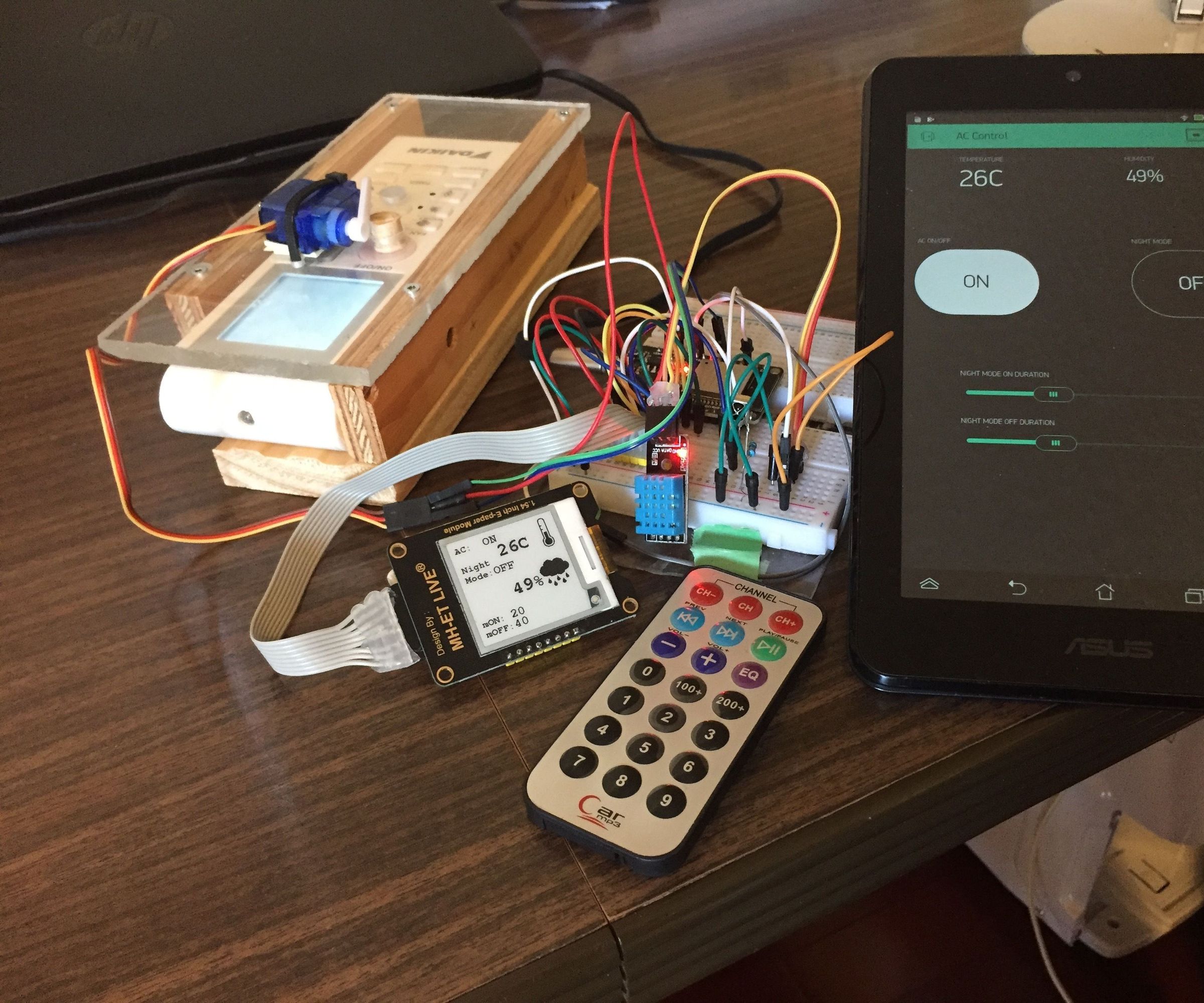 ESP32 and Blynk - Air Conditioner Control Centre