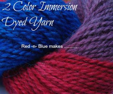 Multi Color Yarn Dyeing - Red & Blue Makes ..... : 6 Steps (with ...