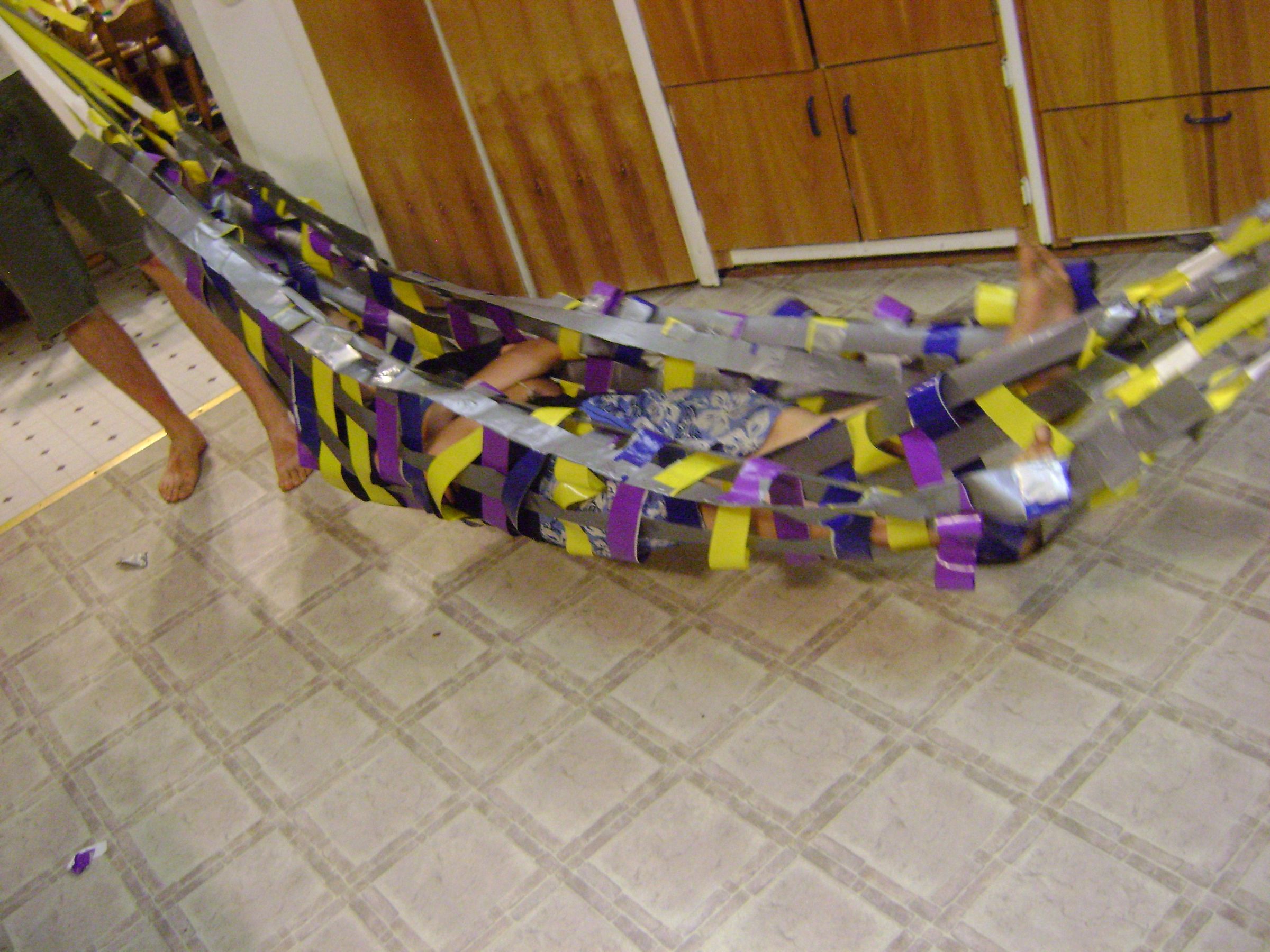 Epic Duct Tape Hammock 5 Steps Instructables
