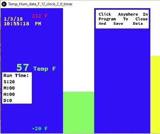 Temperature and Humidity Display and Data Collection With Arduino and Processing