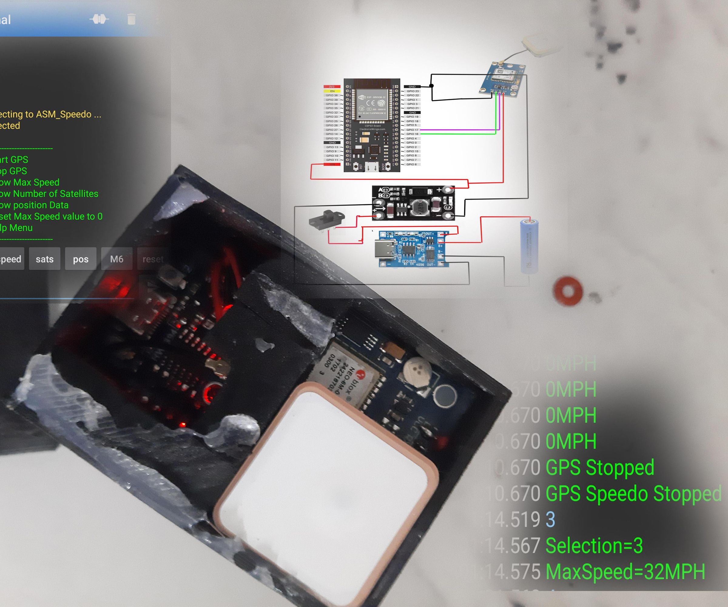 Quick and Dirty RC Car/vehicle GPS Speedometer Using Esp32/neo-6m