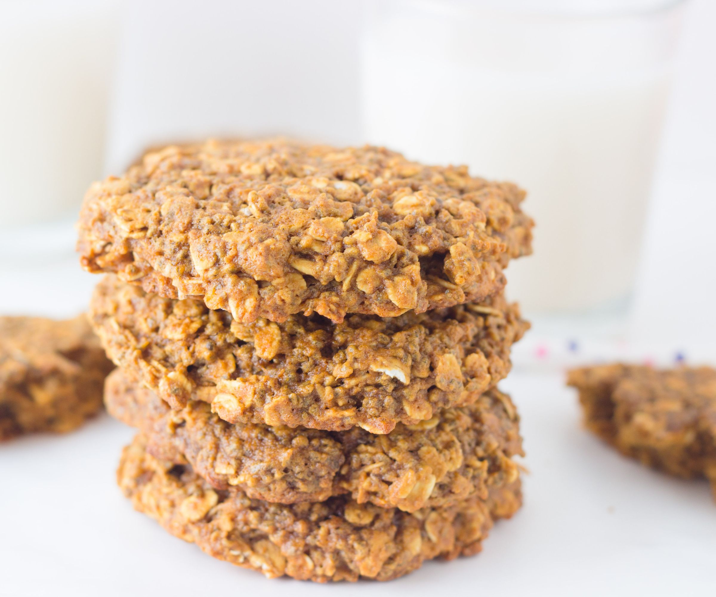 Oatmeal Chia Breakfast Cookies (Vegan and Low Fat)