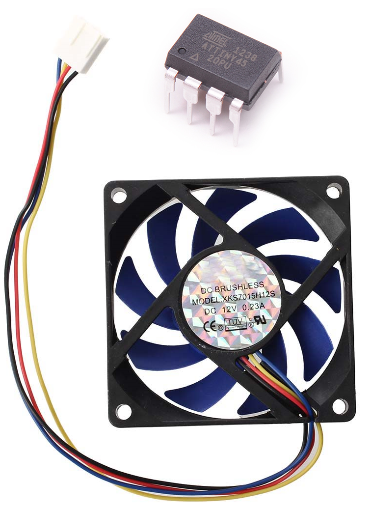 Arduino ATtiny Fan or Any DC Motor  PWM Speed Controller