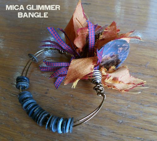 Mica Glimmer Bangle Bracelet