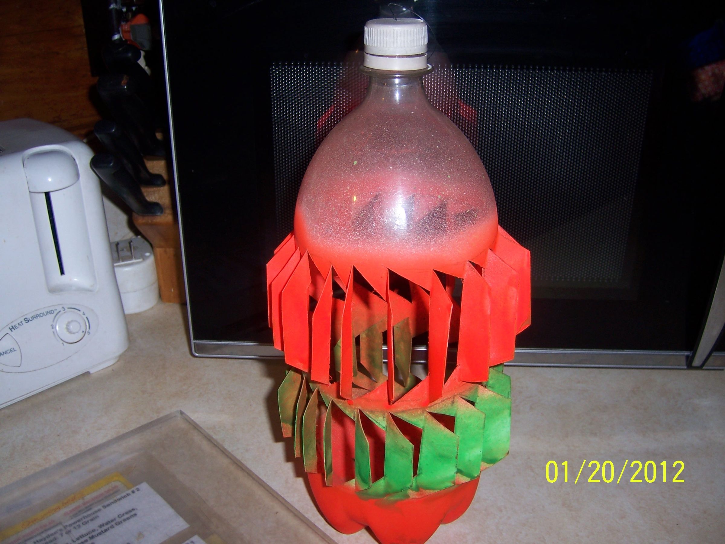 Plastic Soda Bottle Wind Turbine