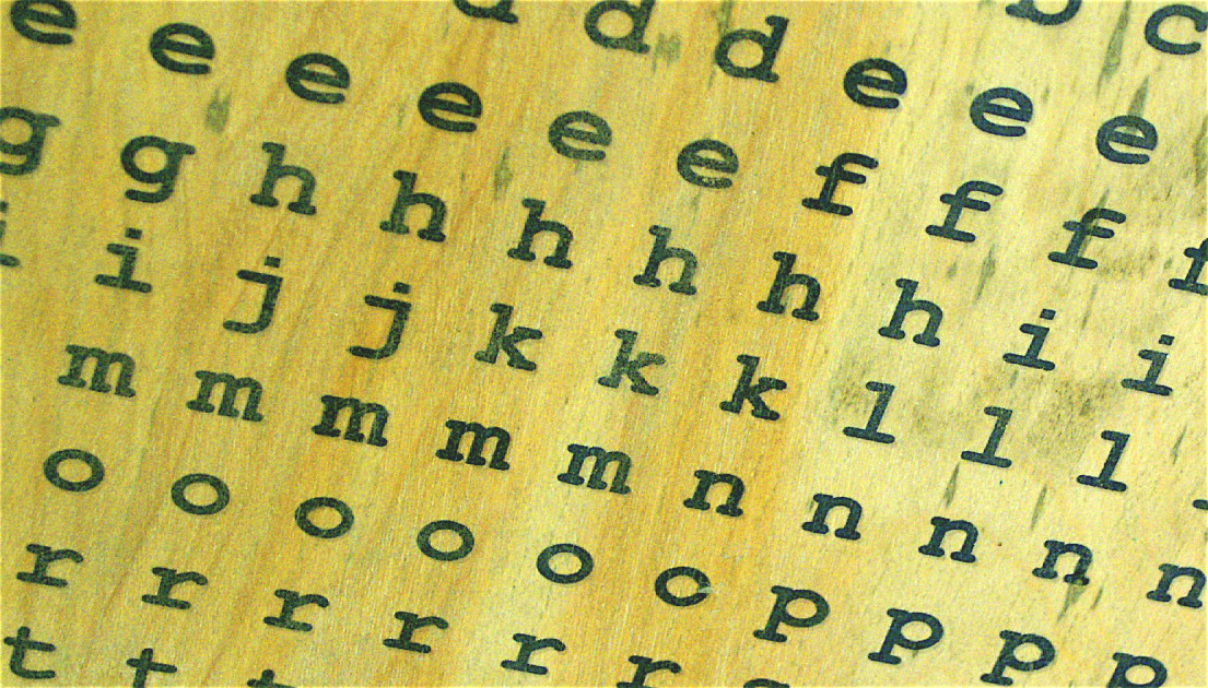 Printing Colour Images on to Wood: Making Letter Tiles