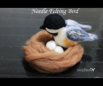 Needle Felting Bird DIY: Chickadee