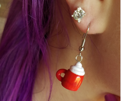 How-To Polymer Clay Coffee Mug Earrings