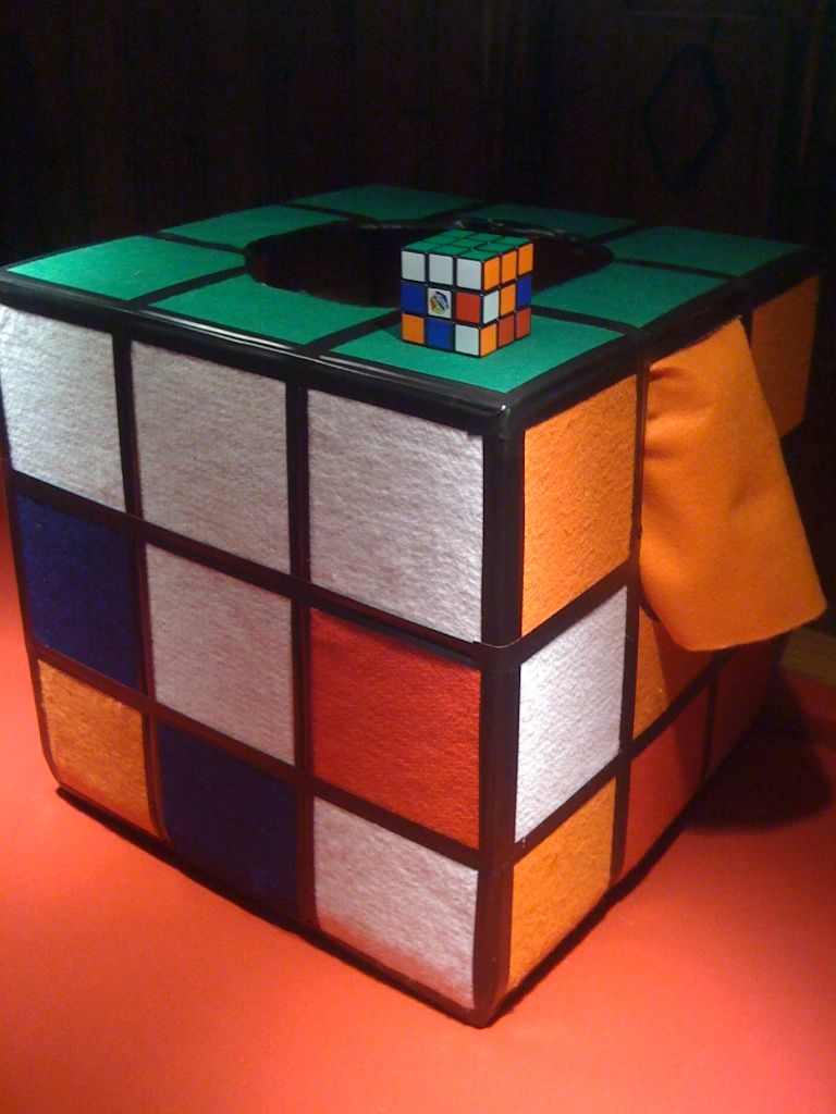 Homemade Rubik's Cube Costume