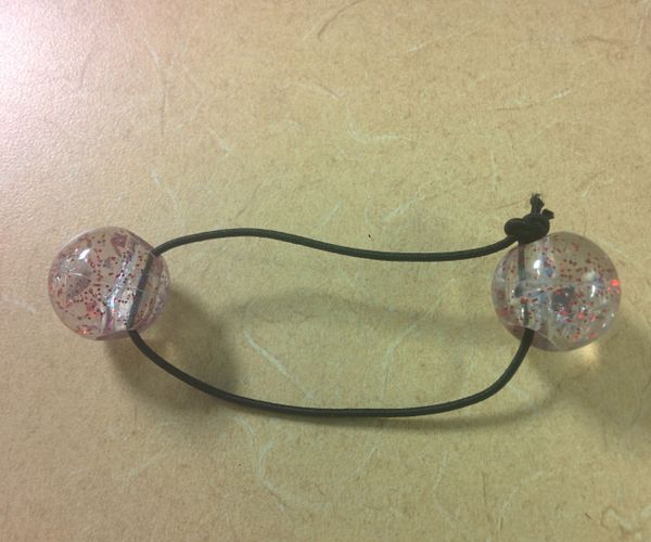 Replacing Elastic on Ball Hair Ties