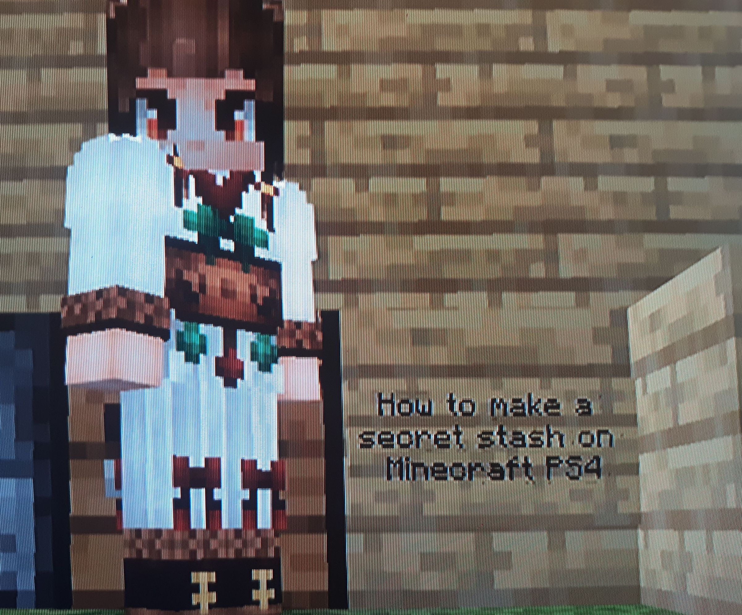 How to Make a Secret Stash on Minecraft PS4