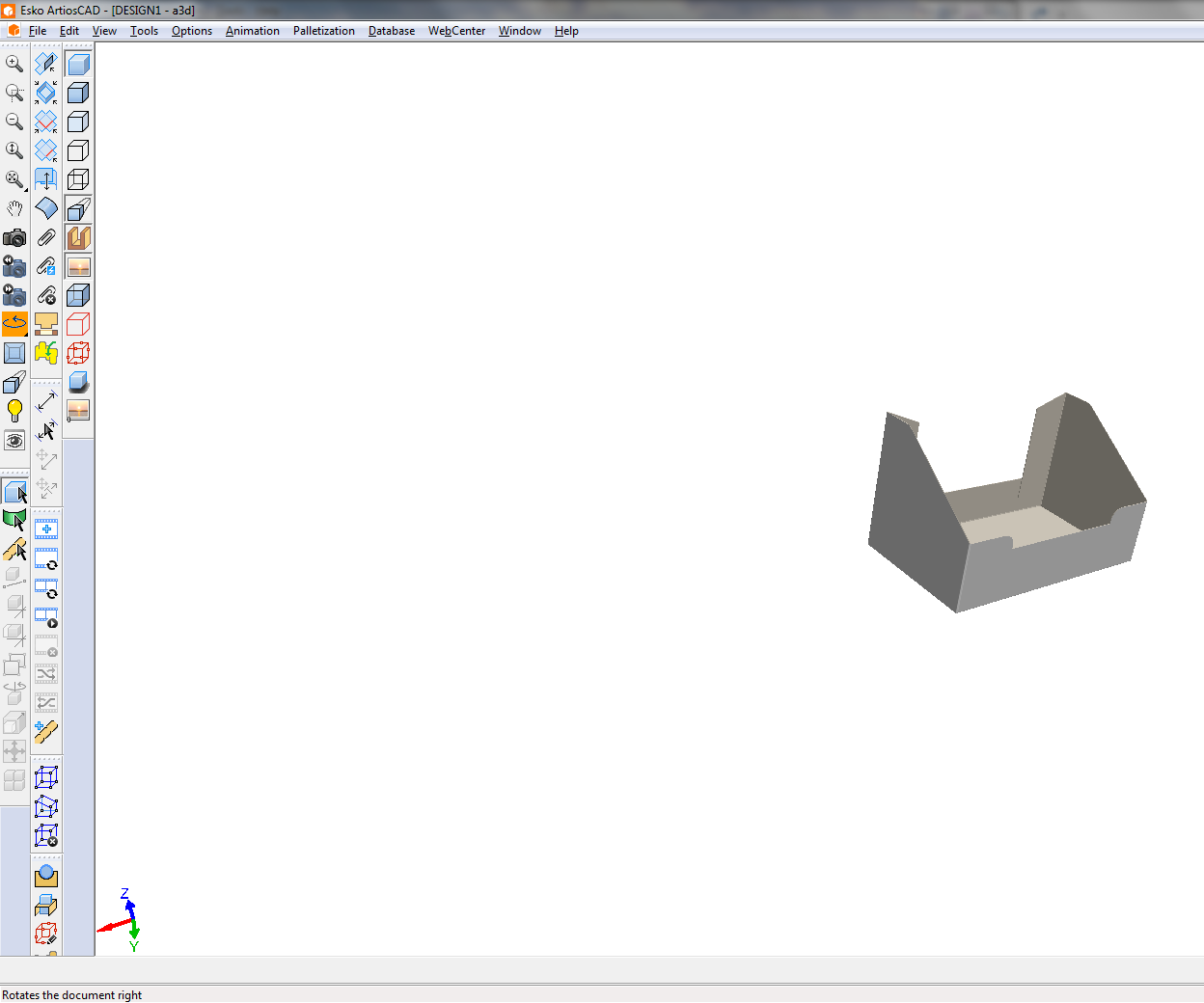 ArtiosCAD Design for Counter Display for 200 Business Cards
