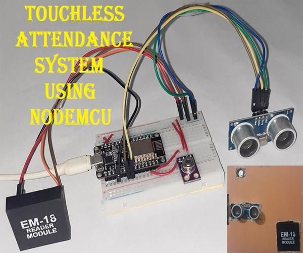 Temperature Based Touchless Attendance System Using NodeMCU and MLX90614 Infrared Thermometer