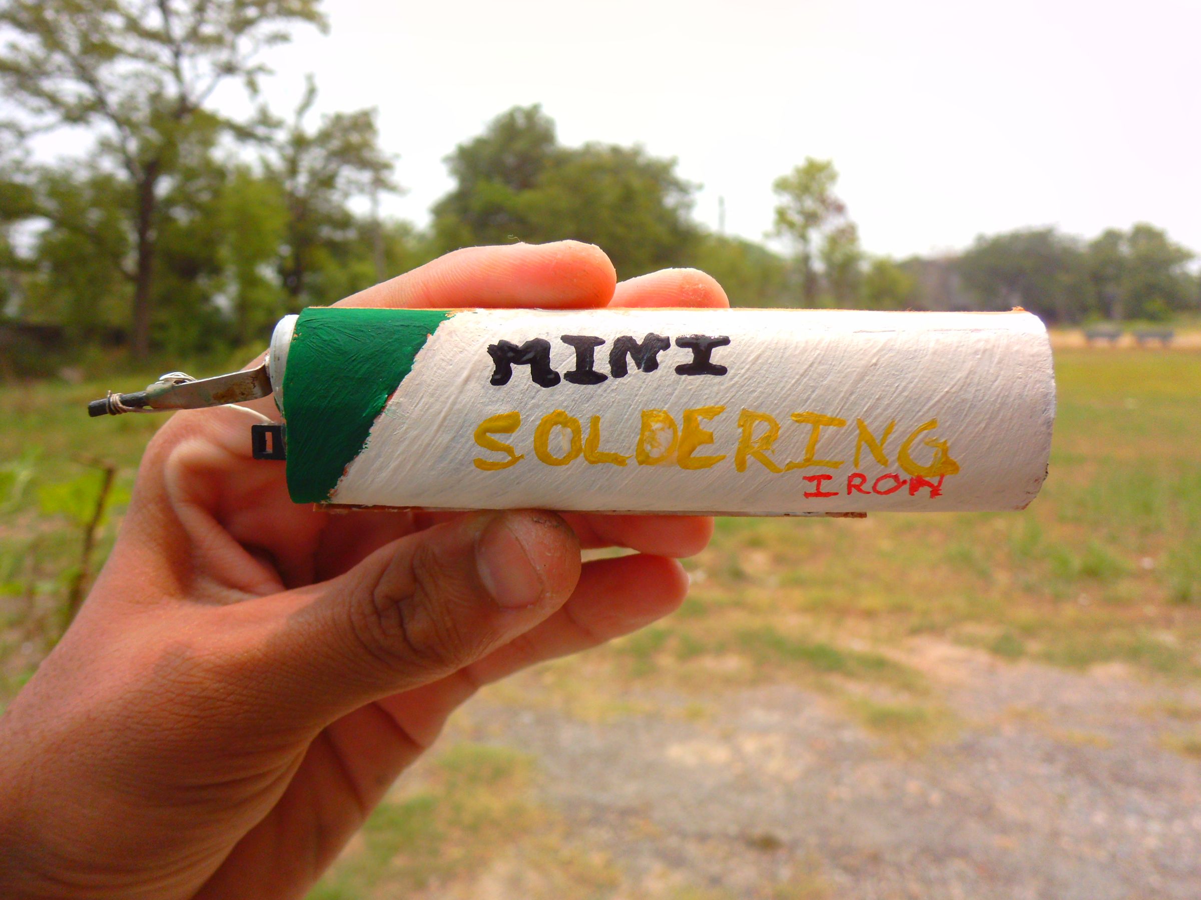 Mini Battery Powered Soldering Iron!