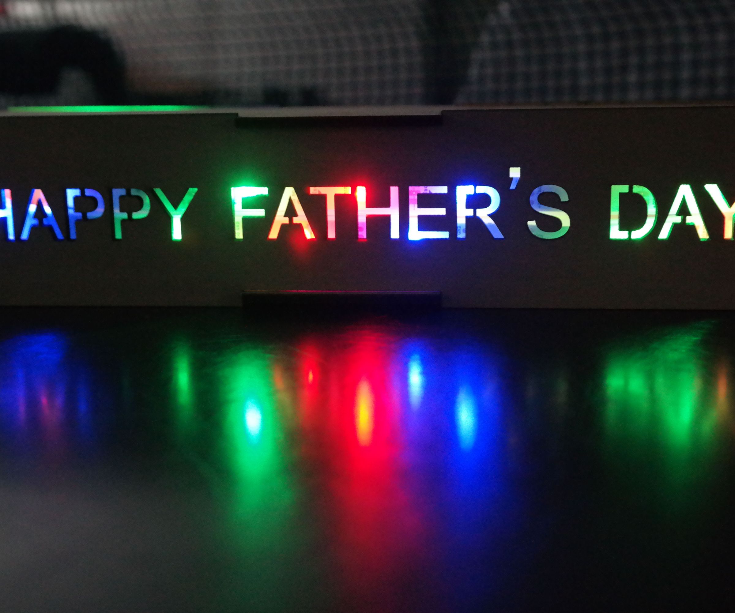 Rainbow Desk Ornament for Father