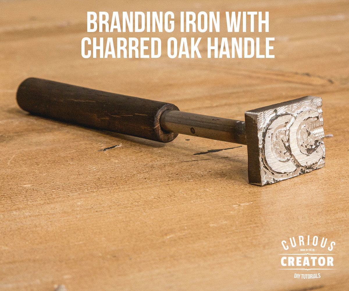 Branding Iron With Charred Oak Handle