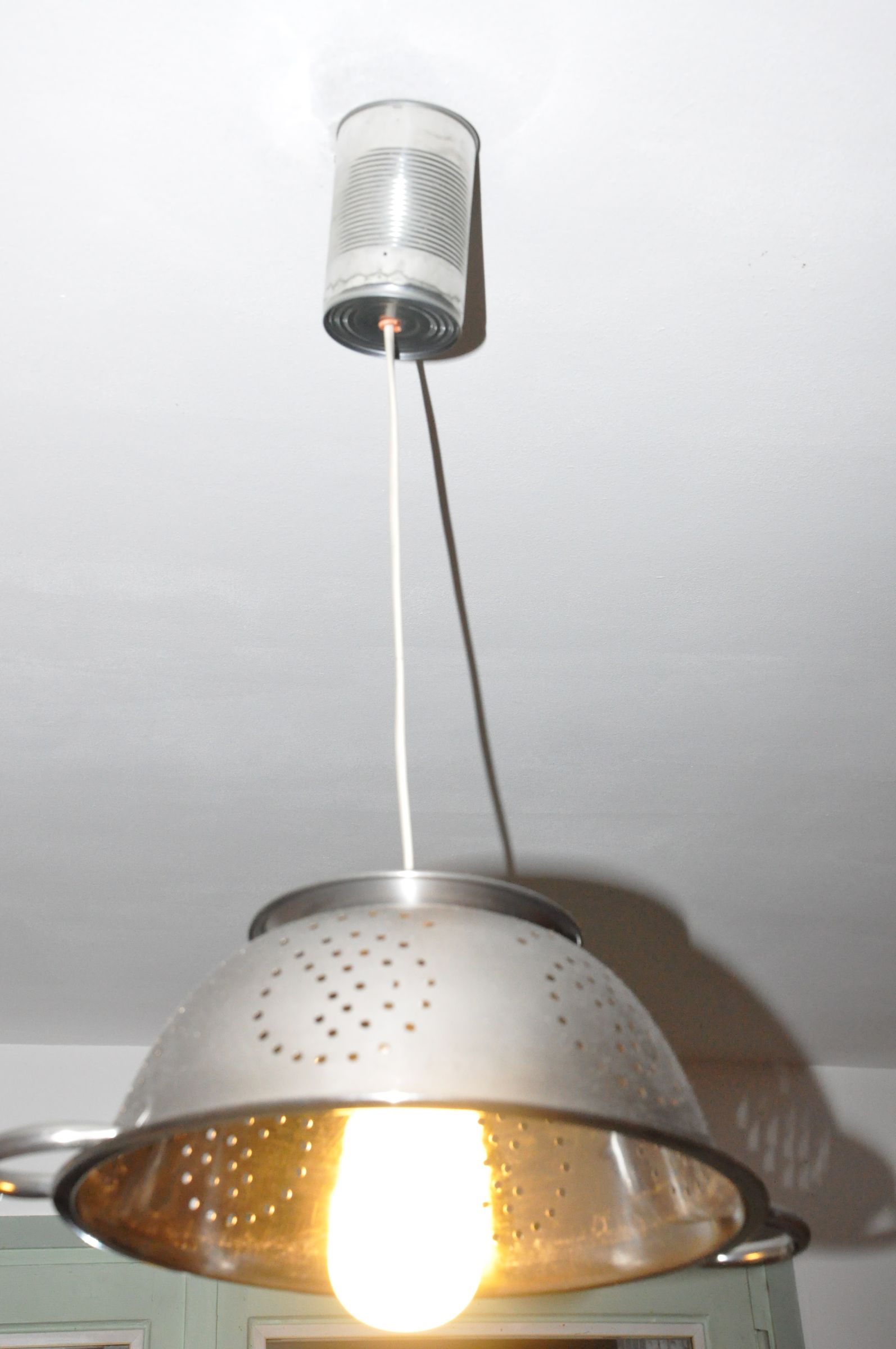 Pasta Strainer Lamp Shade