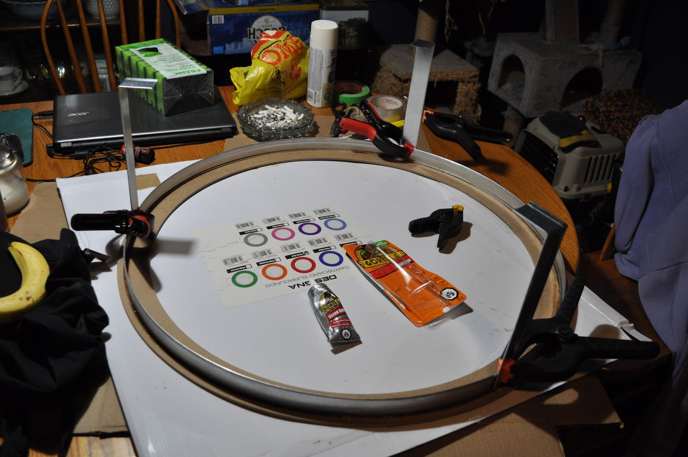 DIY LED Dartboard Ring Light 5 Steps Instructables